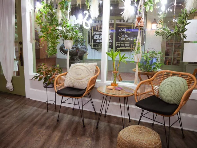 The waiting area inside Kelley Ann Brackett Salon